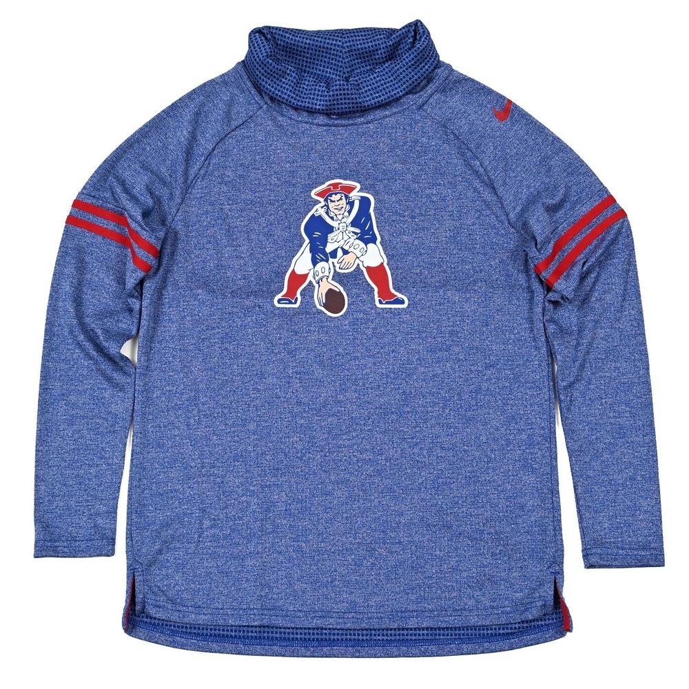 Nike Team Apparel Funnel Neck Pullover Sweater Womens Small New England Patriots